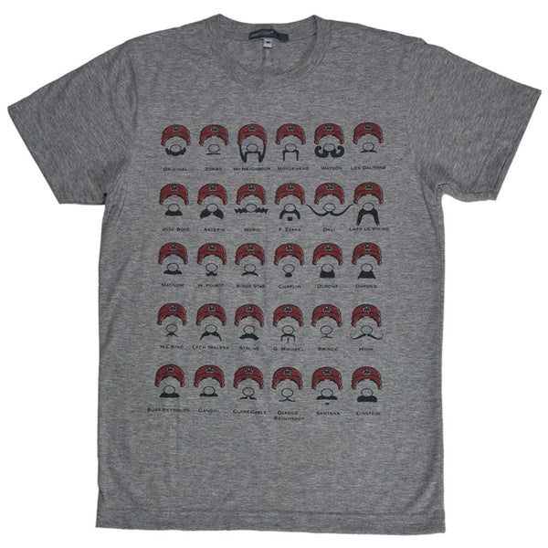 Types of Mario Moustaches Unisex Graphic T-shirt
