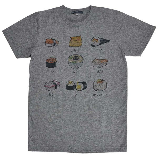 Sushi Cat Menu Unisex Graphic T-shirt
