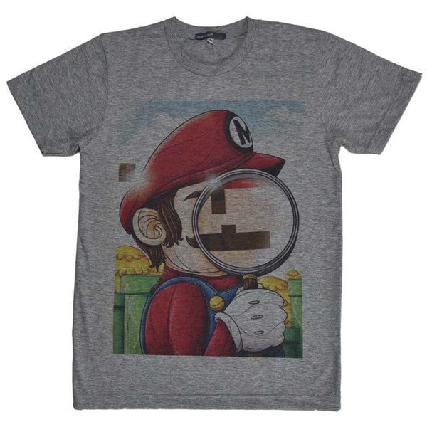 Mario Magnifying Glass Unisex Graphic T-shirt