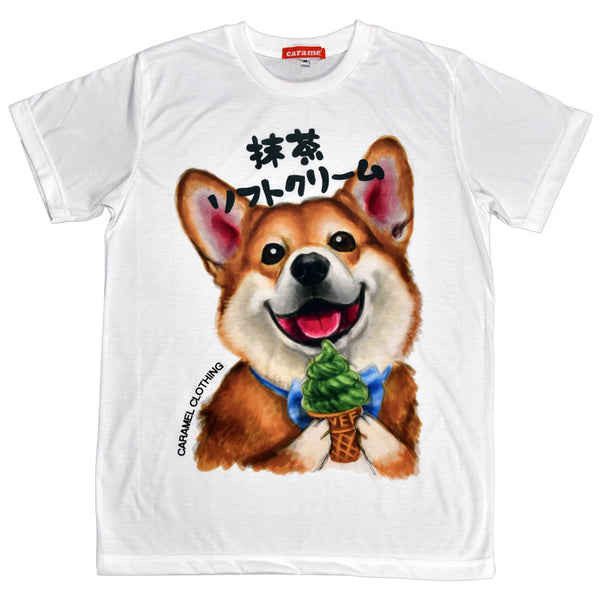 Corgi Matcha Ice Cream Unisex Graphic T-shirt