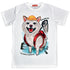 White Shiba Explorer Unisex Graphic T-shirt
